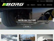 Tablet Screenshot of borgmotorsports.com